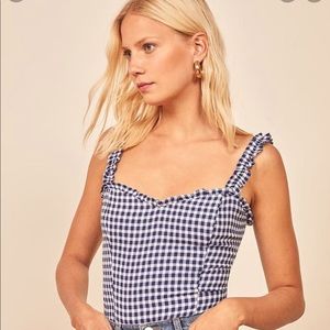 Reformation Havana. Cute summer top.  Never worn.  New w/o tags.